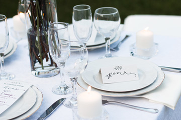Beautiful table setting