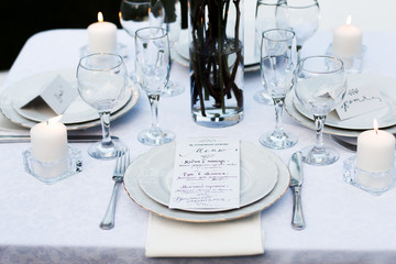 Beautiful table setting
