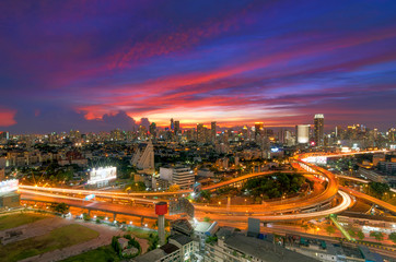 Fototapeta na wymiar Bangkok expressway.