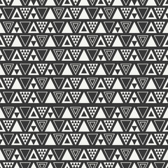 Geometric line monochrome abstract hipster seamless pattern with triangle. Wrapping paper. Scrapbook. Print. Vector illustration. Linear background. Graphic texture for your design, wallpaper.