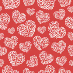 Greeting seamless texture, pattern, greeting card with the holid