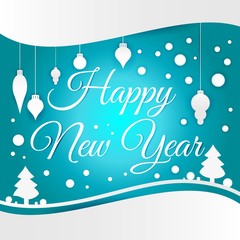 Celebratory bright background for Merry Christmas and New Year. Greeting card. 
