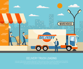 Delivery Trucks Illustration