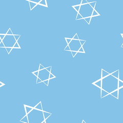 seamless pattern with  star of David traditional Jewish symbol for your design