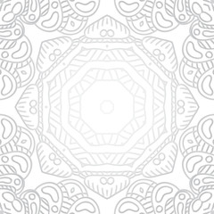 Fototapeta premium Flower circular background. A stylized drawing. Mandala. Stylized lace ornament.