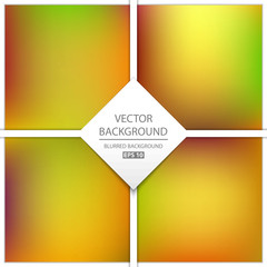 Abstract Creative concept vector multicolored blurred background set. For Web and Mobile Applications, art illustration template design, business infographic and social media, modern decoration