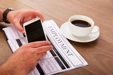 Searching for a new job or employment