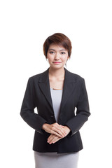 Young Asian business woman in   suit.