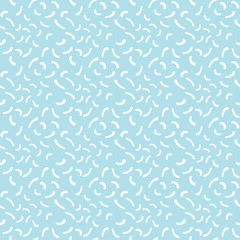 Abstract blue geometric hipster memphis fashion pillow pattern