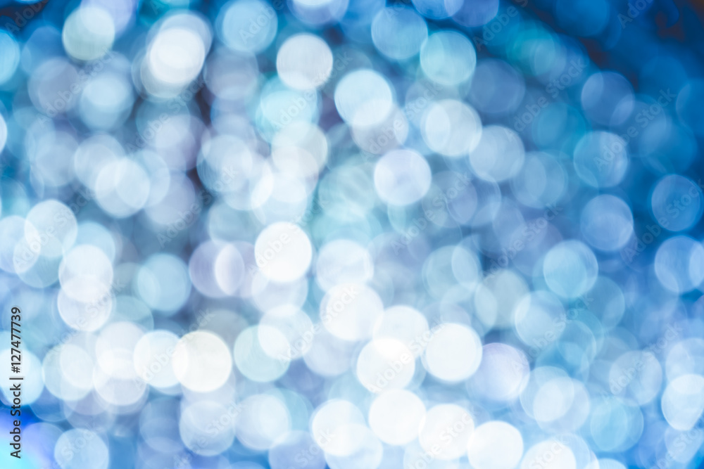 Poster blurred background abstract blue bokeh light