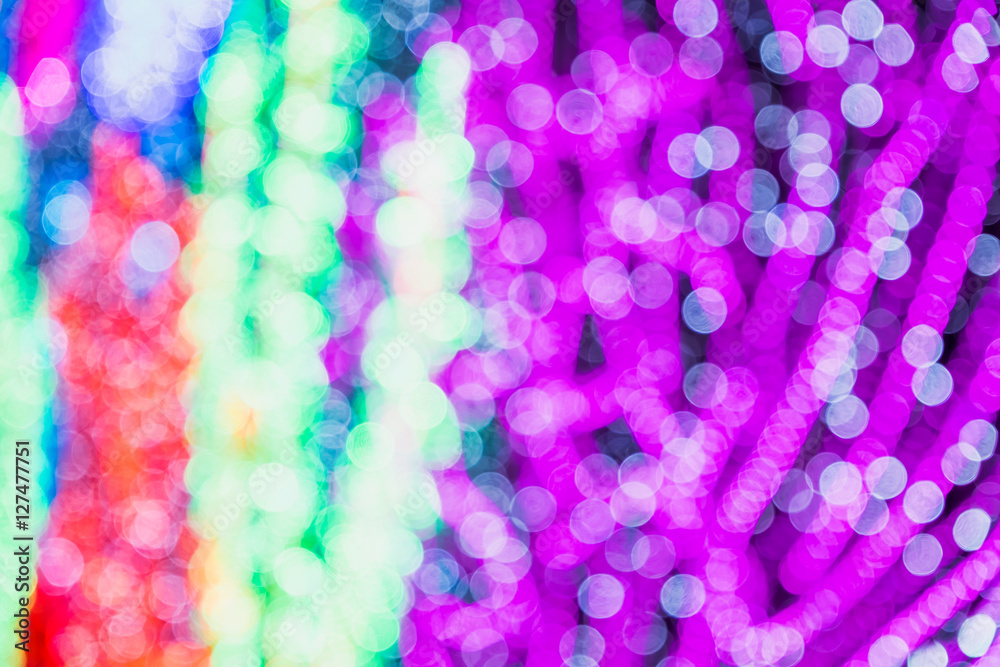 Poster blurred background, abstract colorful bokeh light shape.
