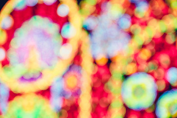 Blurred background, Abstract colorful bokeh light shape.