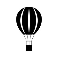 Air balloon on white background