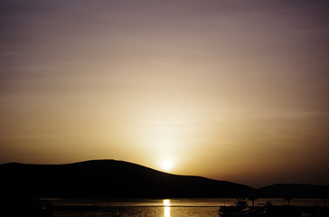 Fototapeta premium Golden Sunset