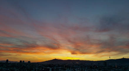 Cirrus Sunset, Barcelona