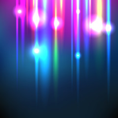 Abstract image of lighting flare. Set vector illustration