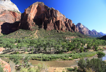 The Three Patriarchs in Zion National Park, USA  