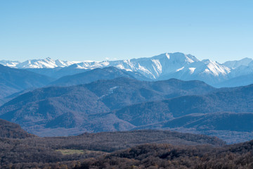 Obraz premium Winter mountains panorama