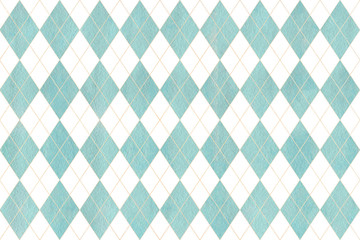 Watercolor diamond pattern.