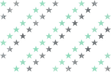 Watercolor stars pattern.
