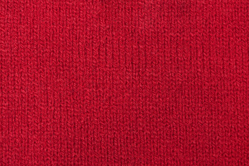 Fototapeta premium Roter Stoff, Textur Hintergrund, Baumwolle als Nahaufnahme