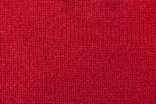 Roter Stoff, Textur Hintergrund, Baumwolle als Nahaufnahme