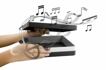 Music Box with hand