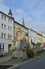 Obraz premium Stadtplatz in Zwiesel, Bayerischer Wald