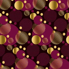 Tapeten seamless dots modern luxury pattern on black background. geometr © galyna_p