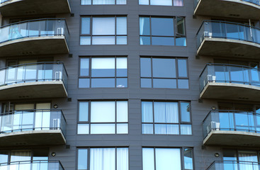 residential building balconies condominium apartments modern living