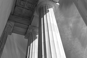 Lincoln Memorial, built to honor Abraham Lincoln, 16th President of the United States, Washington...