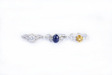 Rings Jewelry is popular with the girls. A symbol of love And th