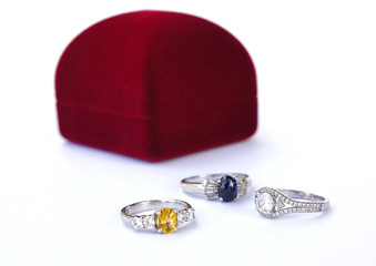 Rings Jewelry is popular with the girls. A symbol of love And th