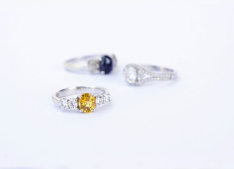 Rings Jewelry is popular with the girls. A symbol of love And th