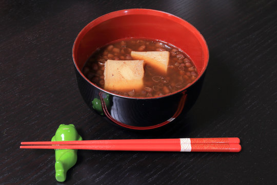 Oshiruko,Zenzai,Red bean soup