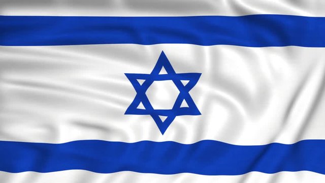 israel flag waving