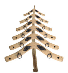 Bizarre Christmas tree from the old yoke of a piece of wood