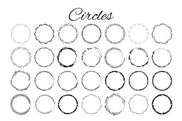 Handdrawn logo elements