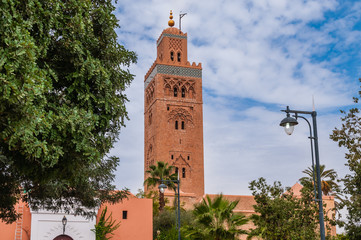 Koutoubia-Moschee in Marrakesch; Marokko