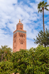 Koutoubia-Moschee in Marrakesch; Marokko