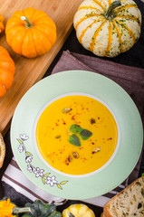 Creamy pumpkin soup
