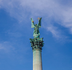 Fototapeta premium Angel statue in Budapest
