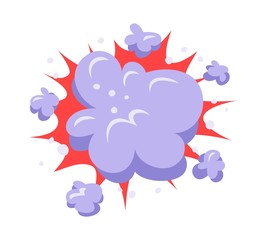 Boom explosion vector illustration.