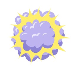 Boom explosion vector illustration.