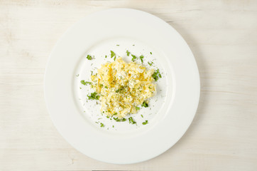 Omelet. Delicious dish for healthy life.