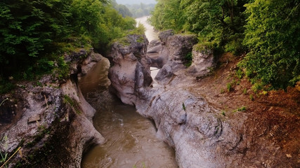 Mysterious canyon of the white river.