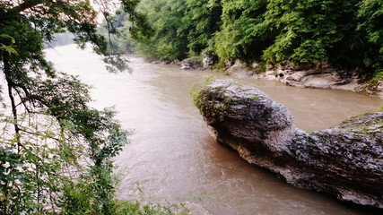 Mysterious canyon of the white river.