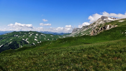 Fototapeta na wymiar Amazing Caucasus mountains.