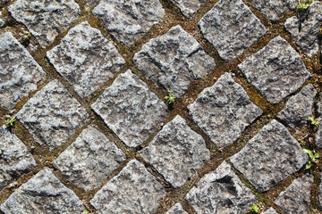 Paved Road in Lisbon, Portugal 