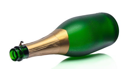 open bottle of champagne